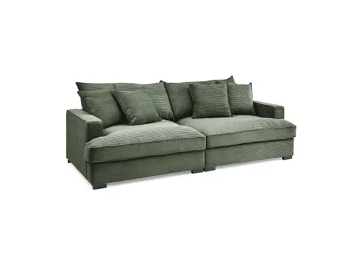 Megasofa - 3-Sitzer, Stoff, Grün