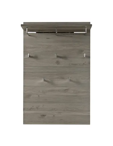 Garderobenpaneel - B ca. 84 cm, Silbereiche Nachbildung