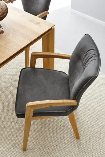 Armlehnstuhl Wilshere - Stoff, Anthrazit