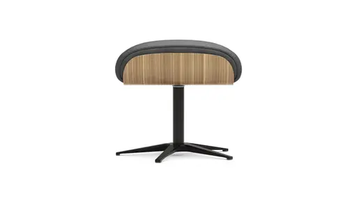 Drehhocker Aberdeen - Größe M, Microfaser, Anthrazit