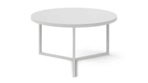 Couchtisch Joan 6 - LBH ca. 58x58x33 cm, Metall, Kreidefarben