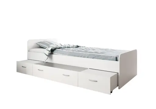 Kojenbett - Liegefläche ca. 90x200 cm, Weiß