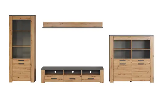 Wandboard - Eiche Dekor, Graphit