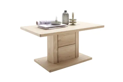 Couchtisch - LB ca. 95x55 cm, Eiche Nachbildung, Eiche massiv geölt