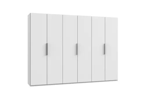 Drehtürenschrank- B ca. 300 cm, Weiß