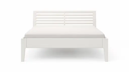 Bettgestell 1660 - Liegefläche ca. 160x200 cm, Kiefer massiv, Weiß