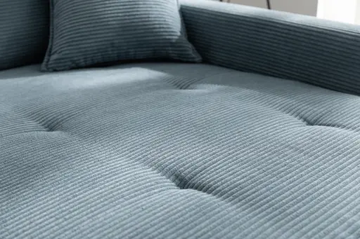 Ecksofa- 3-Sitzer, Ecke rechts, Stoff, Petrol