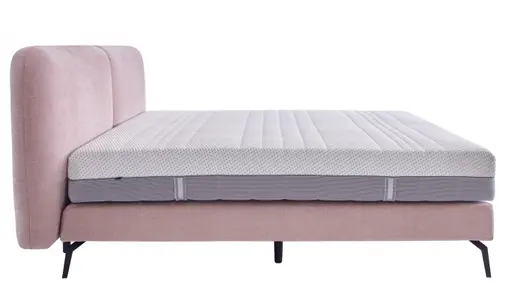 Boxspringbett Delia - Liegefläche 180x200 cm, Stoff, Rose