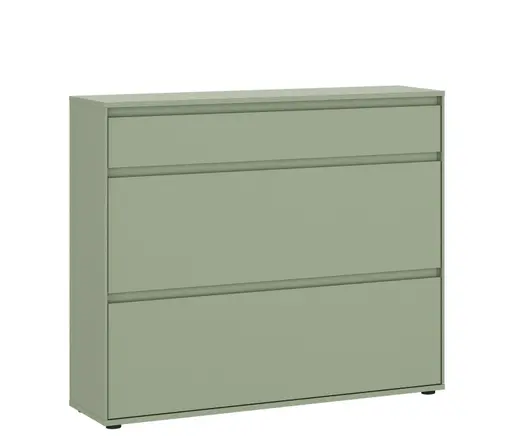 Schuhschrank - B ca. 111,5 cm, Salbei