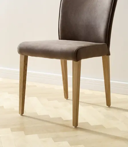 Stuhl Florea - Stoff, Dunkelbraun