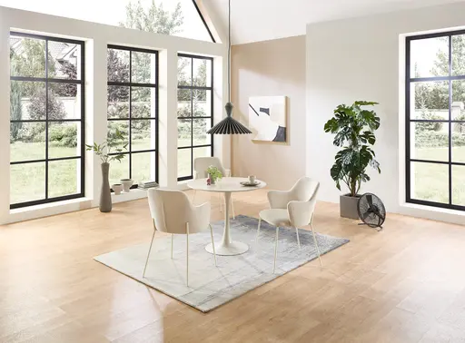 Armlehnstuhl - Stoff, Beige