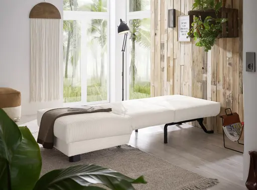 Faltsessel Easy Optik A - ohne Armlehnen inkl. Schlaffunktion, Cord, Beige