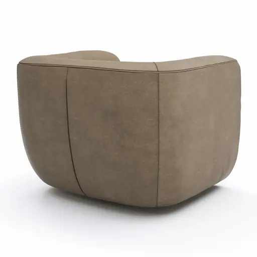 Sessel Stormy - drehbar, Stoff, Rauchbraun