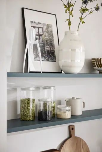 Inselküche 51.220 CO 6 524, Stahlblau