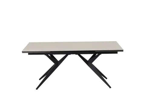 Esstisch MICHELA - ausziehbar, LB ca. 180x95 cm, Glaskeramik, Travertin farbig