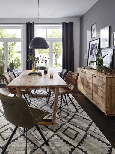 Stuhl Wesley - Stoff, Grün