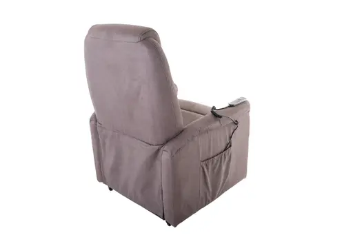 TV-Sessel MYRON - Aufstehhilfe, Relaxfunktion, Stoff, Braun