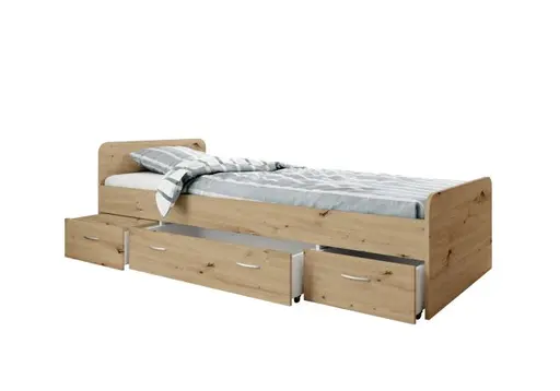 Kojenbett - Liegefläche ca. 90x200 cm, Artisan Eiche Nachbildung