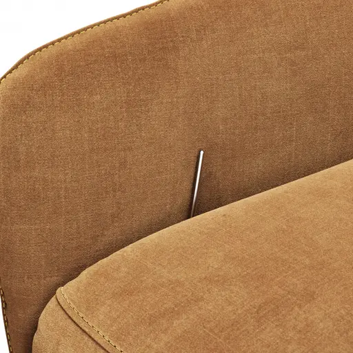 Relaxsessel Clemens - Größe M, inkl. Relaxfunktion, Stoff, Gold