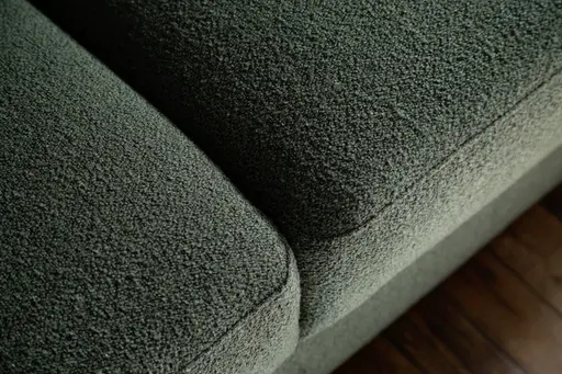 Sofa Nuoro - 3-Sitzer inkl. Schlaffunktion, Stoff, Olivgrün