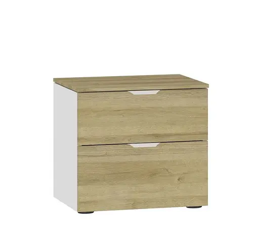 Nachtkommode JOIN IT- Eiche Dekor, Weiß