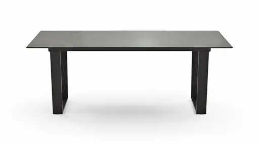 Esstisch Dinner - LB ca. 200x95 cm, Kunststoff, Grau