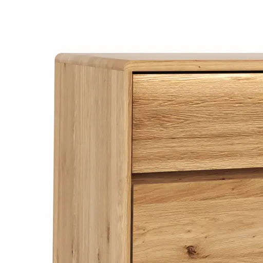 Sideboard Hillsboro - inkl. Beleuchtung, Wildeiche natur, geölt