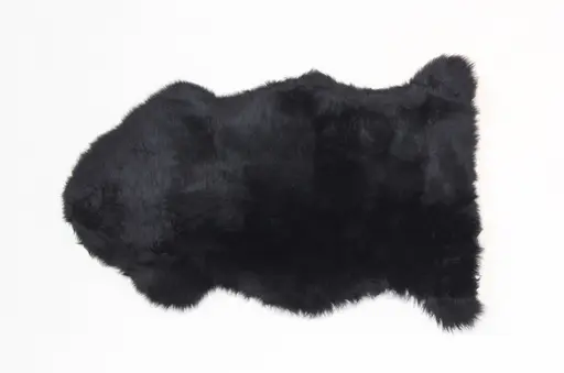 Echtfell - LB ca. 90x55 cm, Schwarz