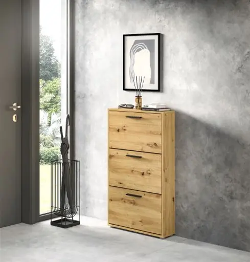 Schuhkipper - B ca. 59 cm, Artisan Eiche Nachbildung