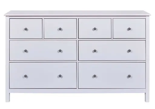 Kommode - B ca. 160 cm, Weiß