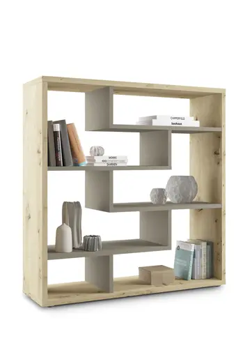 Raumteiler - B ca. 130 cm, Asteiche, Taupe