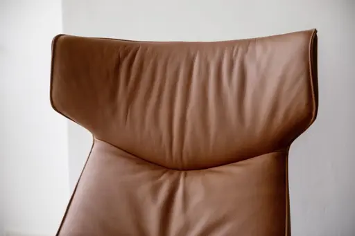 Relaxsessel Helge - Leder Anilin, Cognac