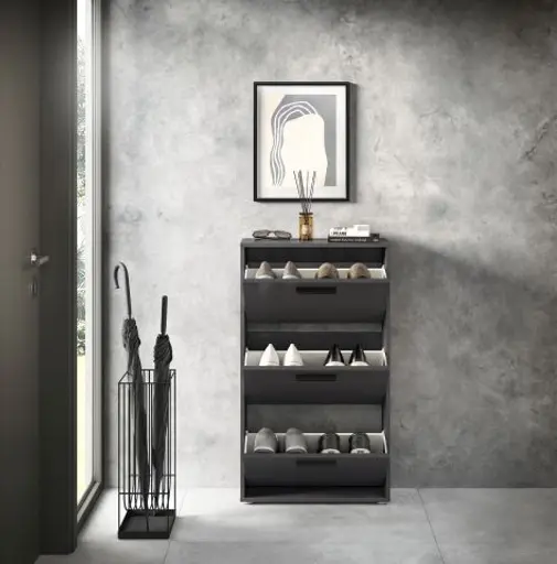 Schuhkipper - B ca. 59 cm, Anthrazit