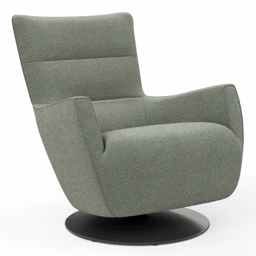 Sessel Lilaia - inkl. Dreh- und Wippfunktion, Stoff, Olivgrün