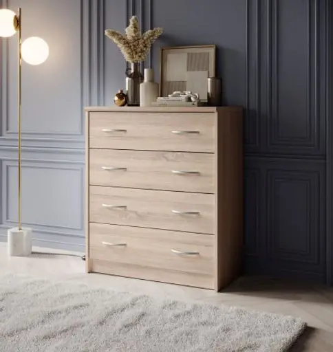 Kommode - B ca. 74 cm, Sonoma Eiche Nachbildung