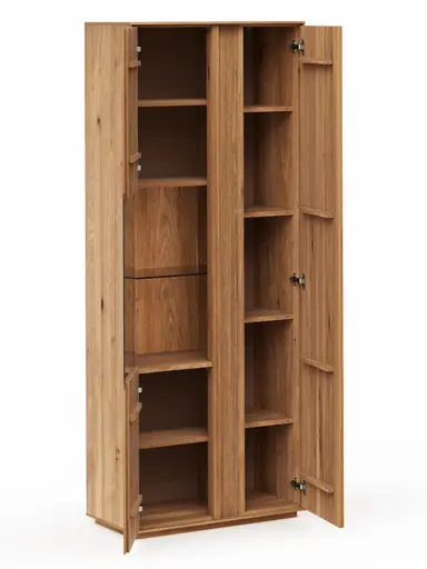 Vitrine Saratoga - Wildeiche massiv, natur geölt