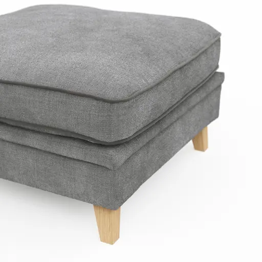 Hocker Mapleton - Stoff, Anthrazit