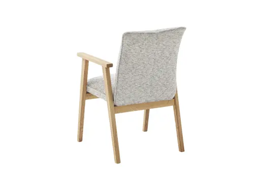 Armlehnstuhl - Stoff, Grau