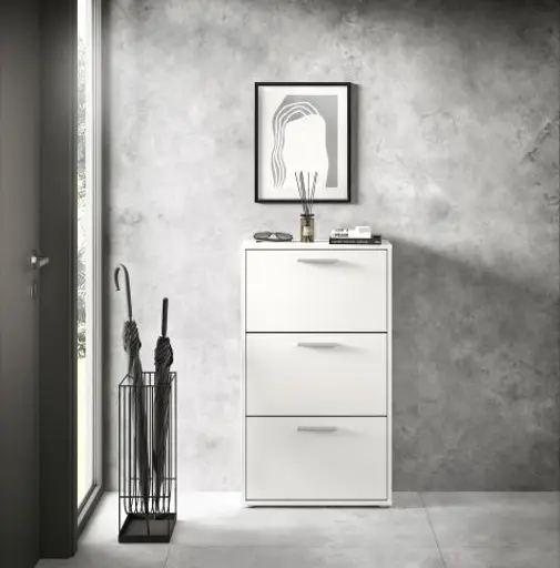 Schuhkipper - B ca. 59 cm, Weiß