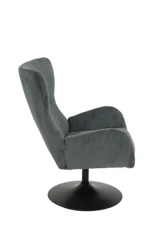 Sessel - drehbar, Stoff, Dunkelgrau