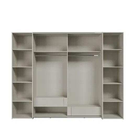  Schwebe-/Drehtürenschrank FAHDA- B ca. 270 cm, Sand