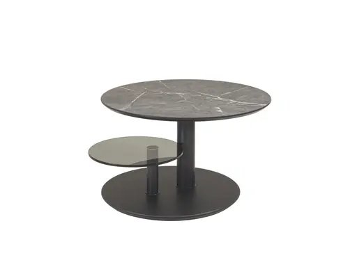 Couchtisch - höhenverstellbar, Durchmesser ca. 80 cm, Anthrazit