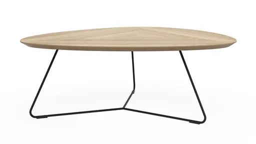 Couchtisch Fano - LBH ca. 87x78x33 cm, Eiche natur, Furnier