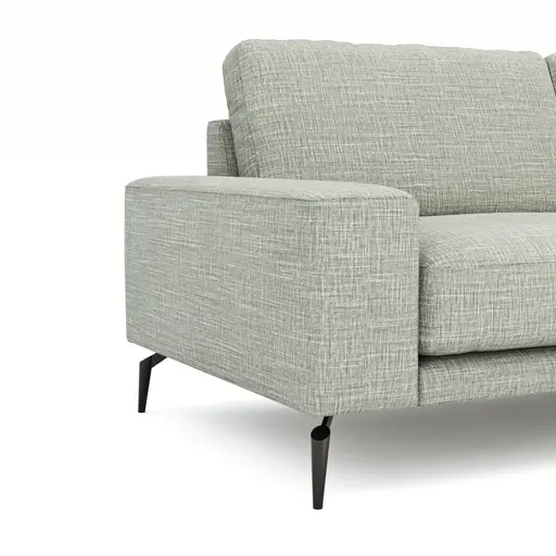Sofa Redington - 3-Sitzer, Stoff, Hellgrau