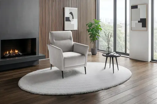 Sessel - Stoff, Silbergrau