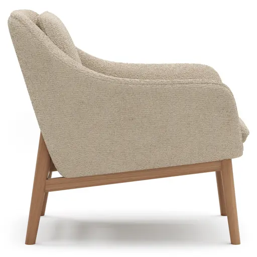 Sessel Karasu - Posh, Stoff, Natur