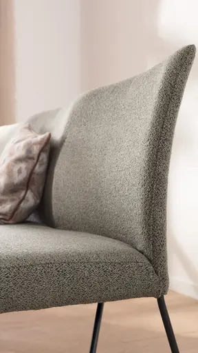 Bank Nashville - Breite ca. 180 cm, Stoff, Olivgrün