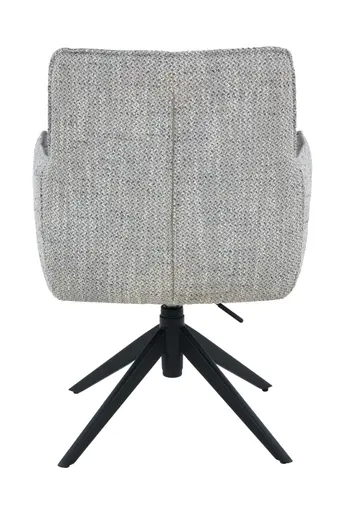 Armlehnstuhl - drehbar, höhenverstellbar, Stoff, Grau