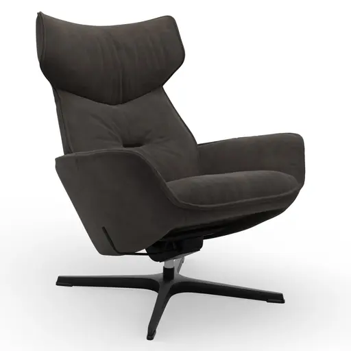 Relaxsessel Helge - Stoff, Dunkelgrau