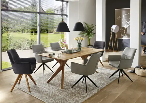 Esstische - LB ca. 200x100 cm, Wildeiche massiv